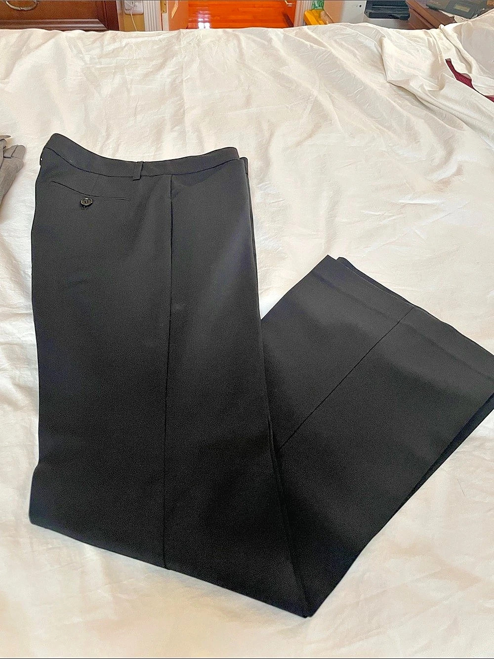 Theory Wide Leg Trousers in Black Size 8 Like New